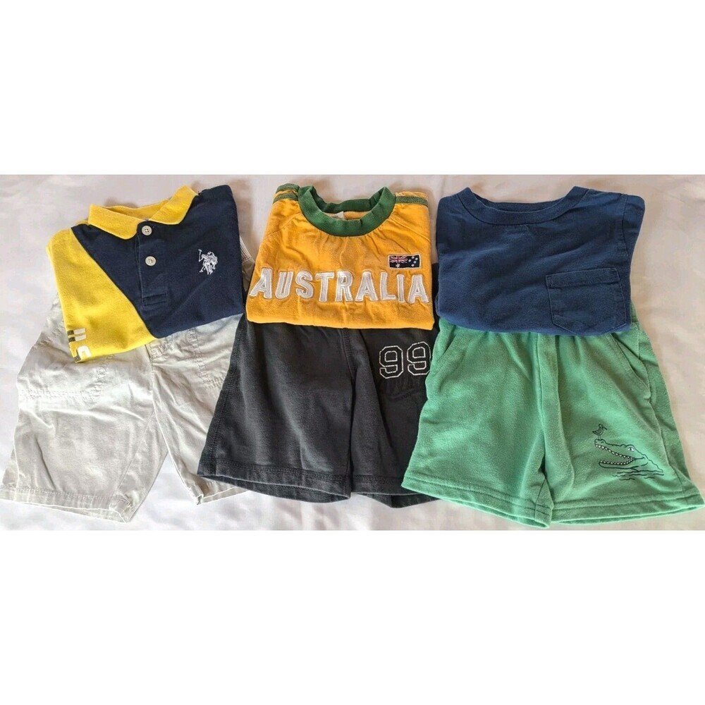 Boys Size 2T Summer Clothing Lot 6 Piece Carter's Polo Children's Place